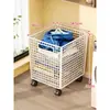 Cesta de armazenamento com rodas para tapete de yoga, artefato de armazenamento de ferramentas esportivas domésticas, armazenamento de badminton, rack de equipamentos de ginástica