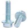 Tornillo de cabeza cilíndrica con brida y hexágono interior, galvanizado azul-blanco, grado 8.8, tornillo de cabeza de copa con brida y hexágono interior M6M8M10