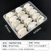 Caja para Dumplings, Caja Desechable para Wontons con Compartimentos, Empaque de Bandeja para Dumplings, Caja para Llevar Dumplings Crudos Congelados Rápidos