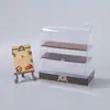 Soporte de Exhibición para Juguetes de Apretar Vitrina para Pasteles Casa de Juego Infantil Soporte para Postres Infantiles Juguetes de Comida en Miniatura Modelos en Miniatura Casa de Muñecas