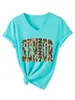 Amazon eBay site independente moda versátil feminina sênior 2027 camuflagem gola V manga curta camiseta camisa base