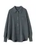 Gola Polo 100% Caxemira Pura Feminina 24 Outono e Inverno Camisa de Tricô Elegante Peça de Baixo Tricô