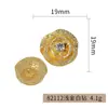 Botões Flor de Metal Estilo Chanel com Strass, Acessórios para DIY, Decorações de Luxo para Roupas de Alta Qualidade, Botões Costurados à Mão