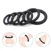Anillos de silicona para pene de hombre, anillos de restricción del prepucio del pene, juguetes sexuales de retraso, anillos de pene eróticos vibratorios, juego de 6 piezas
