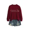 Gentileza é grátis Amazon eBay site independente moletom casual confortável feminino gola redonda manga longa para comércio exterior
