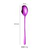 Cross-border Amazon 304 aço inoxidável coreano estilo garfo de titânio chapeado Creative Western Food Long Handle Spoon colher de café sobremesa Spoon garfo