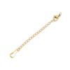 Corrente estendida de aço inoxidável 18K não desbota corrente de cauda de 5cm fecho lagosta conjunto colar pulseira acessórios de joias DIY