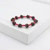 Pulsera de Granos de Café Transfronteriza para Mujer, Cadena de Cuentas de Colores Joyería para Parejas, Tejido Hecho a Mano Moda Personalizada Granos de Café Reales