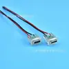 Conector hembra de presión directa moldeado por inyección Type-C2P, puerto de carga único con cable desnudo, 105 mm de largo, Puerto C de carga para juguetes