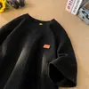 Camiseta de Manga Corta de Peso Pesado de Marca de Moda para Hombre, Nuevo Estilo de Verano, Manga Media Texturizada, Jacquard Holgado, Talla Grande, Estilo Americano 2026