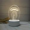 Lámpara de mesa pequeña creativa de fábrica 3D luz nocturna regalo para el Día de la Mujer Festival de la Diosa actividades de regalos pequeños