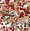 Cuentas de Vidrio de Color Sólido para Otoño e Invierno, Cuentas de Arroz Pintadas, Cuentas Redondas de Color Mixto, Cuentas Planas, Cuentas para Hilo, Materiales para Collar Hecho a Mano DIY, Cadena para Teléfono