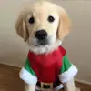 Capa Roupa de animal de estimação Transfronteiriça Super-herói Cachorro Moletom para animal de estimação Pelúcia Bordada Roupas para cachorro