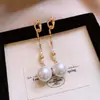 Pendientes de plata de ley S925 estilo coreano de lunares con lazo 2026 nuevos de moda populares versátiles de alta gama hermosos pendientes para mujer