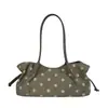 Bolsa Retro de Bolinhas de Um Ombro para Mulheres 2026 Novo Modelo Grande Capacidade Versátil Bolsa de Compras Moda para o Dia a Dia Bolsa de Mão Bolsa de Axila