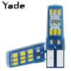 Luz de seta LED para carro silicone T10 3014 18smd alta luminosidade pequena lâmpada W5W luz de placa luz de leitura