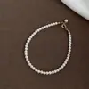 Piedra Natural Ágata Perla de Agua Dulce Estilo Chino Nueva Tendencia Pulsera para Mujer Lujo Ligero Gama Alta Cadena de Suministro de Fábrica