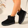 Botas de Neve Femininas 2026 Estilo Novo de Inverno Sapatos de Algodão com Forro de Lã, Sapatos Femininos Espessados, Botas de Algodão Confortáveis e Quentes, Botas Curtas de Algodão com Solado Grosso
