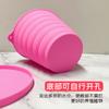 Vaso de silicone dobrável, resistente a gotas, planta suculenta, resistente à seca, vaso de flor pequeno, grande diâmetro, espessa, conservação de calor, vaso de muda úmido com tampa