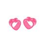 Luyue Corazón de Durazno con Forma de Acrílico Hueco para Cartílago Auricular Expansor de Oreja Multicolores Joyería para Piercings Corporales 4 mm - 12 mm