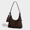 Bolsa de Hombro Grande de Microdermoabrasión Retro Otoño e Invierno 2025 Nueva Moda de Nicho Bolso de Mano Casual para el Trabajo