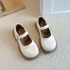 Sapatos de Performance de Princesa para Meninas 2026 Outono Novo Estilo Cor Sólida Preto Pequenos Sapatos de Couro Crianças Médias e Grandes Simples Pequenos Sapatos de Couro Coreano