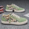 Sapatos Masculinos Primavera e Verão Tênis da Moda Sapatos de Tecido Masculinos Estudantes e Adolescentes Sapatos de Pescador de Palha Veludo Cotelê Novo Estilo 2025