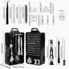 Juego de destornilladores 115 en 1 - Kit de destornilladores de precisión multifuncional para desmontaje y reparación de teléfonos móviles y computadoras