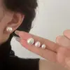 Pendientes de Perla Rosa de Alta Calidad con un Diseño de Nicho de Alta Gama, Lujo Ligero, Estilo Versátil y Popular, Pendientes y Accesorios para Orejas al por Mayor