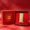 Pequeñas barras de oro en lámina de oro puro 999, adornos de oro, regalos de oro para eventos corporativos, actividades de empresa, tiendas y regalos navideños