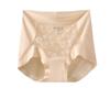 Roupas Íntimas de Renda Romântica Francesa para Mulheres, Estilo Fino de Verão, Algodão Puro, Cintura Média, Respirável, Sem Marcas, Calcinhas de Seda de Amora Antibacterianas 10A
