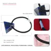 Jiarui Joyería Nueva al por Mayor Triángulo Geométrico Acetato Alta Elasticidad para Mujer Transfronterizo Más Vendido Negro Goma para el Cabello