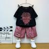 Conjunto de Verano para Niños 2026 Nuevo Elegante de Manga Corta para Niños Conjunto de Dos Piezas Guapo Moderno Ropa Fresca para Niños
