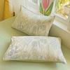 Funda de almohada para el hogar de algodón lavado floral de doble capa y gasa suave Funda de almohada de color sólido de dibujos animados Venta al por mayor Comercio exterior transfronterizo Dropshipping