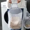 Cesta Plegable para Ropa Sucia Montada en la Pared Organizador de Baño Cesto para Ropa Sucia Cesta de Almacenamiento Colgante para Baño Cesta de Almacenamiento para Ropa Sucia