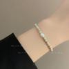 Pulsera de pareja con cuentas de piedra Shoushan de color vintage, pulsera de perlas barrocas de alta gama de nicho de moda, nueva