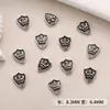 Accesorios Transfronterizos para Uñas, Estilo Punk Oscuro, Decoraciones Metálicas de Cruz Retro para Uñas, Accesorios Portátiles para Uñas DIY