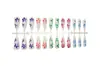 Uñas Largas y Puntiagudas con Flores de Colores Estilo Ins Uñas Portátiles Manicura de Parche de Alta Gama Uñas Postizas Uñas Terminadas