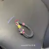 Estilo Coreano Ins Costura em Cor Contrastante Cordão para Celular Pingente para Bolsa de Chaves do Carro Pingente para Capa de Fone de Ouvido