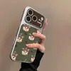 Funda de teléfono con estampado de leopardo marrón de dibujos animados para niña, adecuada para Apple 17, funda protectora anti-caídas elegante y personalizada para iPhone 16 15