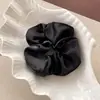 Elegante scrunchie de satín para mujer, estilo casual francés, liga grande para el pelo, cuerda para coleta baja, accesorio para el pelo