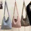 Bolsa de Felpa Estilo Coreano Estilo Perezoso 2025 Nueva Moderna Nicho Bolso Cruzado de Doble Cara Bolso de Hombro Casual Versátil