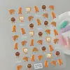 Adesivos de Arte para Unhas de Filhote Fofo Transfronteiriços Desenho Animado Criativo 3D Papelaria Lente de Celular Adesivos em Relevo 5D Modelo Ca