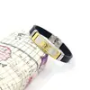 Pulsera de silicona para hombre nueva europea y americana, pulsera de calavera de dos colores de acero de titanio con personalidad, pulsera con hebilla de reloj de acero inoxidable, regalo