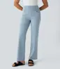 Jeans Street Feminino Slim de Perna Reta Calças Jeans Stretch Cintura Elástica Emagrecedora Calças Casuais Diárias para o Trabalho