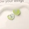 Dulce Versátil Soñador Degradado Onda de Agua Corazón de Melocotón Resina DIY Hebilla para Zueco Flor de Zapato Accesorios