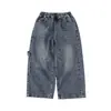 [No se aceptan devoluciones ni cambios] Pantalones de Mezclilla Antidesvanecimiento Ropa de Trabajo para Niños Pantalones de Mezclilla Klk8312-Pantalones de Mezclilla