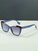 Monturas Retro Cat-Eye Bloqueadas por Color con un Toque de Alta Gama, Gafas de Sol Versátiles de Moda Europea y Americana Transfronteriza, Elegantes y Modernas
