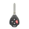 Para Toyota Camry Carcasa de Llave de Coche Recta de 4 Botones