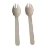 Vajilla de Madera Cuchillo de Madera Tenedor de Madera Cuchara de Madera Cuchara para Pastel y Postre Paquete de 100 Cuchillos Tenedores Cucharas de Madera Desechables